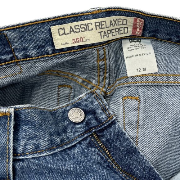 Vintage Levi’s Red Tab 550 High Waist Tapered Mom Relaxed Jeans Women's 12 M - Picture 9 of 11